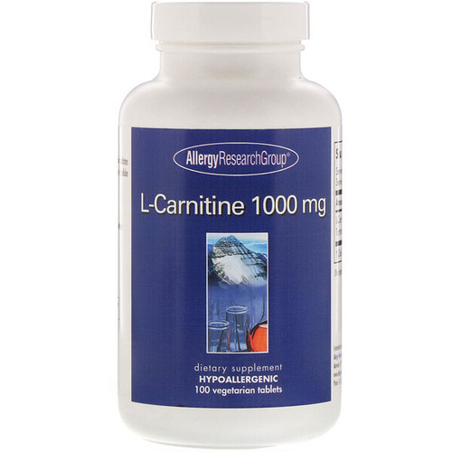 <img alt="Allergy Research Group, L-Carnitine, 1000 mg, 100 Vegetarian Tablets" title="Allergy Research Group, L-Carnitine, 1000 mg, 100 Vegetarian Tablets,713947775404"
