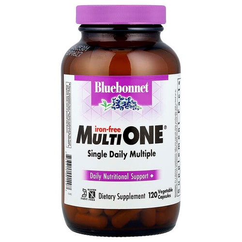 <img alt="Bluebonnet Nutrition, MultiONE, Single Daily Multiple, Iron-Free, 120 Vegetable Capsules" title="Bluebonnet Nutrition, MultiONE, Single Daily Multiple, Iron-Free, 120 Vegetable Capsules,743715001497"