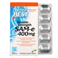 <img alt="Doctors Best, SAM-e, Double-Strength, 400 mg, 60 Enteric Coated Tablets" title="Doctors Best, SAM-e, Double-Strength, 400 mg, 60 Enteric Coated Tablets,753950002524"