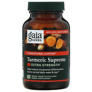 <img alt="Gaia Herbs, Turmeric Supreme, Extra Strength, 120 Vegan Liquid Phyto-Caps" title="Gaia Herbs, Turmeric Supreme, Extra Strength, 120 Vegan Liquid Phyto-Caps,751063145961"