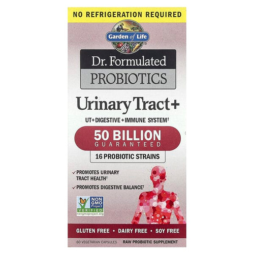 <img alt="Garden of Life, Dr. Formulated Probiotics, Urinary Tract+, 60 Vegetarian Capsules" title="Garden of Life, Dr. Formulated Probiotics, Urinary Tract+, 60 Vegetarian Capsules,658010120067"