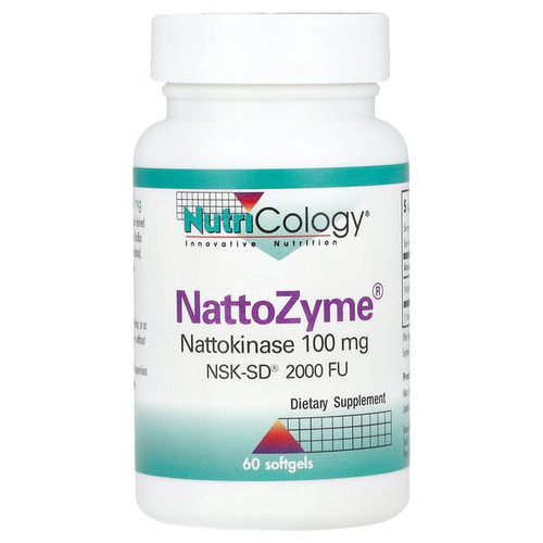 <img alt="Nutricology, NattoZyme Nattokinase, 100 mg (2,000 FU), 60 Softgels" title="Nutricology, NattoZyme Nattokinase, 100 mg (2,000 FU), 60 Softgels,713947553705"