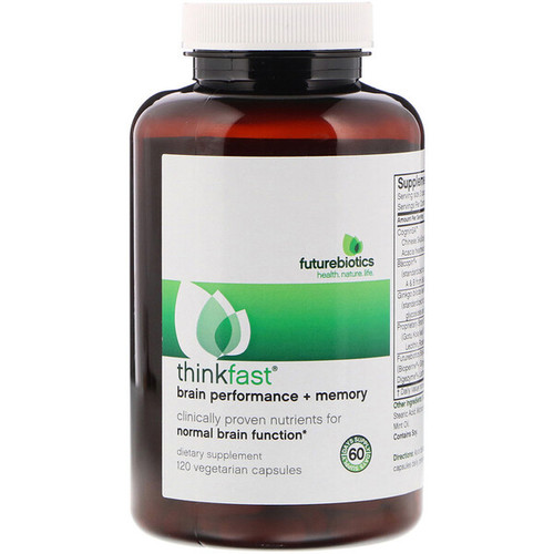 <img alt="FutureBiotics, Thinkfast, Brain Performance + Memory, 120 Vegetarian Capsules" title="FutureBiotics, Thinkfast, Brain Performance + Memory, 120 Vegetarian Capsules,049479025169"