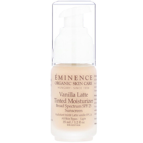 <img alt="Eminence Organics, Vanilla Latte Tinted Moisturizer, SPF 25, Light, 1.2 fl oz (35 ml)" title="Eminence Organics, Vanilla Latte Tinted Moisturizer, SPF 25, Light, 1.2 fl oz (35 ml),823638022592"