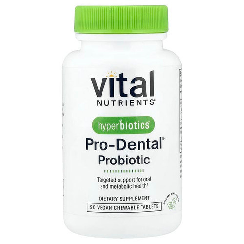 <img alt="Vital Nutrients, Hyperbiotics, Pro-Dental Probiotic, Natural Mint, 90 Vegan Chewable Tablets" title="Vital Nutrients, Hyperbiotics, Pro-Dental Probiotic, Natural Mint, 90 Vegan Chewable Tablets,9506000113708"