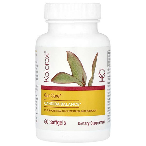 <img alt="Kolorex, Gut Care, Candida Balance, 60 Softgels" title="Kolorex, Gut Care, Candida Balance, 60 Softgels,649191000231"