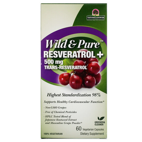 <img alt="Genceutic Naturals, Wild & Pure Resveratrol, 500 mg, 60 V-Caps" title="Genceutic Naturals, Wild & Pure Resveratrol, 500 mg, 60 V-Caps,896245001076"
