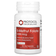 <img alt="Protocol for Life Balance, 5-Methyl Folate, 5,000 mcg , 50 Veg Capsules" title="Protocol for Life Balance, 5-Methyl Folate, 5,000 mcg , 50 Veg Capsules,707359104921"