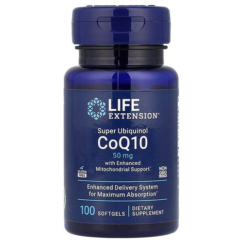 <img alt="Life Extension, Super Ubiquinol CoQ10 with Enhanced Mitochondrial Support, 50 mg, 100 Softgels" title="Life Extension, Super Ubiquinol CoQ10 with Enhanced Mitochondrial Support, 50 mg, 100 Softgels,737870142515"