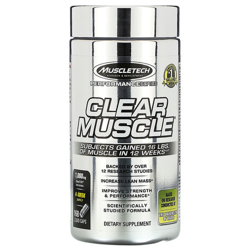 <img alt="Muscletech, Performance Series, Clear Muscle, 168 Liquid Caps" title="Muscletech, Performance Series, Clear Muscle, 168 Liquid Caps,631656604887"