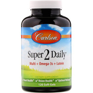 <img alt="Carlson Labs, Super 2 Daily, 120 Soft Gels" title="Carlson Labs, Super 2 Daily, 120 Soft Gels,088395040511"