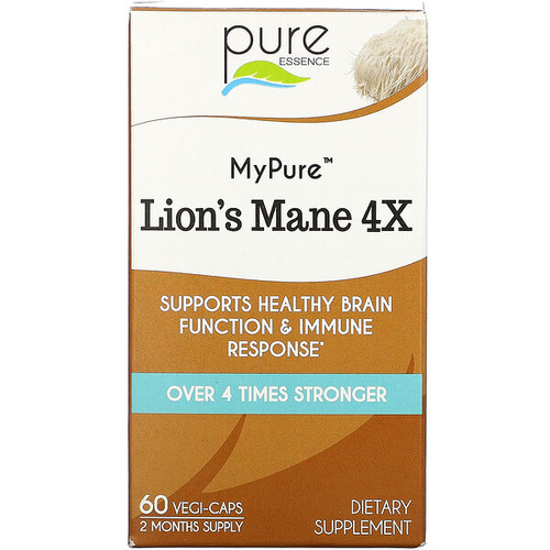 <img alt="Pure Essence, MyPure, Lions Mane 4X, 60 Vegi-Caps" title="Pure Essence, MyPure, Lions Mane 4X, 60 Vegi-Caps,659670922022"