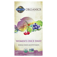 <img alt="Garden of Life, Organics, Womens Once Daily, 60 Vegan Tablets" title="Garden of Life, Organics, Womens Once Daily, 60 Vegan Tablets,658010117760"