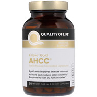 <img alt="Quality of Life Labs, Kinoko Gold AHCC, Immune Support, 500 mg, 60 Vegicaps" title="Quality of Life Labs, Kinoko Gold AHCC, Immune Support, 500 mg, 60 Vegicaps,812259000027"