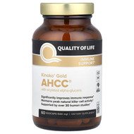 <img alt="Quality of Life, Kinoko Gold AHCC, 500 mg, 60 Vegicaps" title="Quality of Life, Kinoko Gold AHCC, 500 mg, 60 Vegicaps,812259000027"