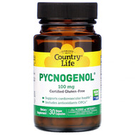 <img alt="Country Life, Pycnogenol, 100 mg, 30 Veggie Caps" title="Country Life, Pycnogenol, 100 mg, 30 Veggie Caps,015794016977"