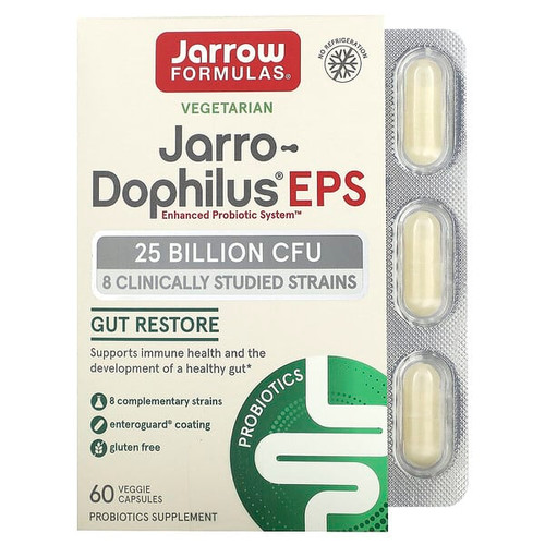 <img alt="Jarrow Formulas, Jarro-Dophilus EPS, 25 Billion CFU, 60 Veggie Capsules" title="Jarrow Formulas, Jarro-Dophilus EPS, 25 Billion CFU, 60 Veggie Capsules,790011030430"