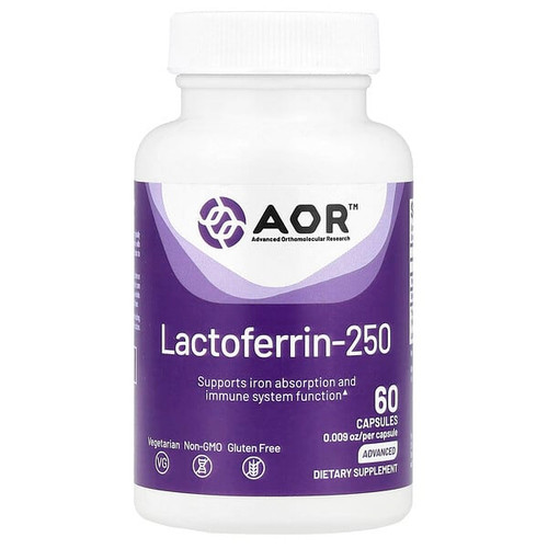 <img alt="Advanced Ortho Research AOR, Lactoferrin-250, 250 mg , 60 Capsules" title="Advanced Ortho Research AOR, Lactoferrin-250, 250 mg , 60 Capsules,624917081107"