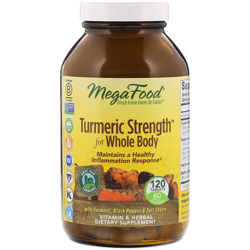 <img alt="MegaFood, Turmeric Strength for Whole Body, 120 Tablets" title="MegaFood, Turmeric Strength for Whole Body, 120 Tablets,051494100103"