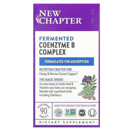 <img alt="New Chapter, Fermented Coenzyme B Complex, 90 Vegetarian Tablets" title="New Chapter, Fermented Coenzyme B Complex, 90 Vegetarian Tablets,727783901149"