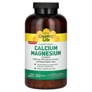 <img alt="Country Life, Target-Mins, Calcium-Magnesium Complex, 360 Tablets" title="Country Life, Target-Mins, Calcium-Magnesium Complex, 360 Tablets,015794024897"