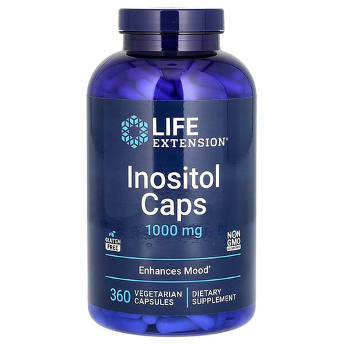 <img alt="Life Extension, Inositol Caps, 1,000 mg, 360 Vegetarian Capsules" title="Life Extension, Inositol Caps, 1,000 mg, 360 Vegetarian Capsules,737870167433"