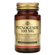 <img alt="Solgar, Pycnogenol, 100 mg, 30 Vegetable Capsules" title="Solgar, Pycnogenol, 100 mg, 30 Vegetable Capsules,033984023062"