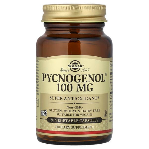 <img alt="Solgar, Pycnogenol, 100 mg, 30 Vegetable Capsules" title="Solgar, Pycnogenol, 100 mg, 30 Vegetable Capsules,033984023062"
