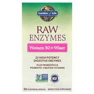 <img alt="Garden of Life, RAW Enzymes, Women 50 & Wiser, 90 Vegetarian Capsules" title="Garden of Life, RAW Enzymes, Women 50 & Wiser, 90 Vegetarian Capsules,658010115643"