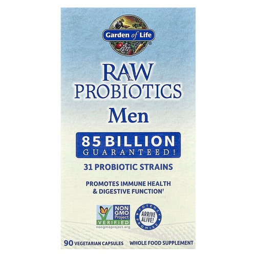 <img alt="Garden of Life, RAW Probiotics, Men, 90 Vegetarian Capsules" title="Garden of Life, RAW Probiotics, Men, 90 Vegetarian Capsules,658010115650"