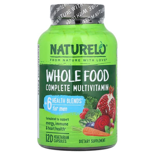 <img alt="NATURELO, Whole Food Complete Multivitamin, For Men, 120 Vegetarian Capsules" title="NATURELO, Whole Food Complete Multivitamin, For Men, 120 Vegetarian Capsules,628110628084"