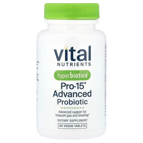 <img alt="Vital Nutrients, Hyperbiotics, Pro-15 Advanced Probiotic, 60 Vegan Tablets" title="Vital Nutrients, Hyperbiotics, Pro-15 Advanced Probiotic, 60 Vegan Tablets,9506000058573"