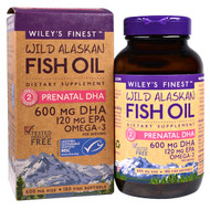 <img alt="Wileys Finest, Wild Alaskan Fish Oil, Prenatal DHA, 600 mg, 180 Fish Softgels" title="Wileys Finest, Wild Alaskan Fish Oil, Prenatal DHA, 600 mg, 180 Fish Softgels,857188004029"