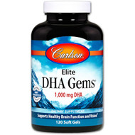Carlson Labs, Elite DHA Gems, 1,000 mg, 120 Softgels