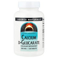 <img alt="Source Naturals, Calcium D-Glucarate, 120 Tablets (500 mg per Tablet)" title="Source Naturals, Calcium D-Glucarate, 120 Tablets (500 mg per Tablet),021078008712"
