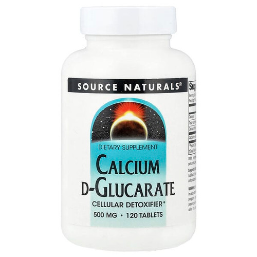 <img alt="Source Naturals, Calcium D-Glucarate, 120 Tablets (500 mg per Tablet)" title="Source Naturals, Calcium D-Glucarate, 120 Tablets (500 mg per Tablet),021078008712"
