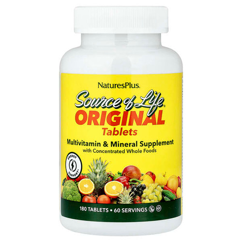 <img alt="NaturesPlus, Source of Life, Original Tablets, Multivitamin & Mineral Supplement, 180 Tablets" title="NaturesPlus, Source of Life, Original Tablets, Multivitamin & Mineral Supplement, 180 Tablets,097467030589"