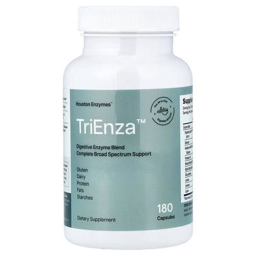 <img alt="Houston Enzymes, TriEnza, 180 Capsules" title="Houston Enzymes, TriEnza, 180 Capsules,898631000267"