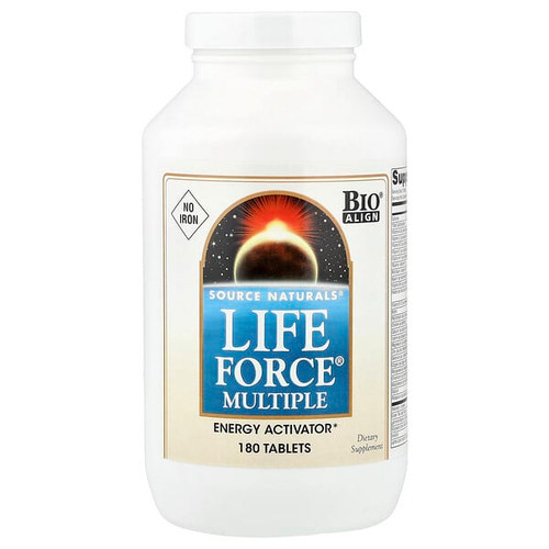 <img alt="Source Naturals, Life Force Multiple, No Iron, 180 Tablets" title="Source Naturals, Life Force Multiple, No Iron, 180 Tablets,021078000440"