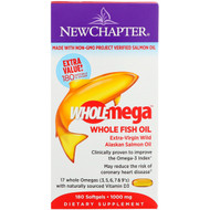 <img alt="New Chapter, Wholemega, Extra-Virgin Wild Alaskan Salmon, Whole Fish Oil, 1000 mg, 180 Softgels" title="New Chapter, Wholemega, Extra-Virgin Wild Alaskan Salmon, Whole Fish Oil, 1000 mg, 180 Softgels,727783050007"
