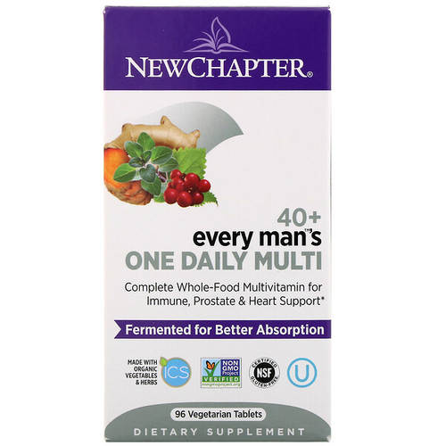 <img alt="New Chapter, 40+ Every Mans One Daily Multi, 96 Vegetarian Tablets" title="New Chapter, 40+ Every Mans One Daily Multi, 96 Vegetarian Tablets,727783003737"