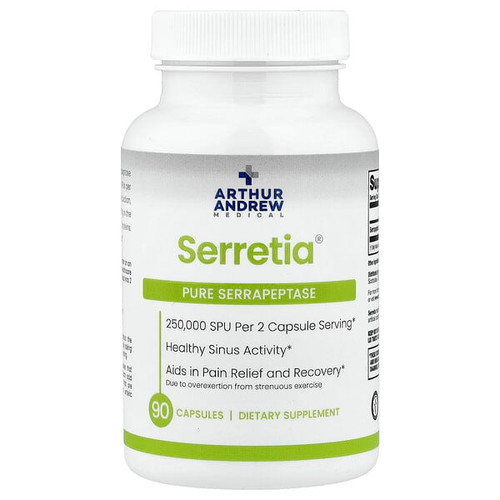 <img alt="Arthur Andrew Medical, Serretia, Pure Serrapeptase, 90 Capsules (125,000 SPU per Capsule)" title="Arthur Andrew Medical, Serretia, Pure Serrapeptase, 90 Capsules (125,000 SPU per Capsule),855571001594"