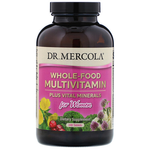 Dr. Mercola, WholeFood Multivitamin Plus Vital Minerals for Women, 240