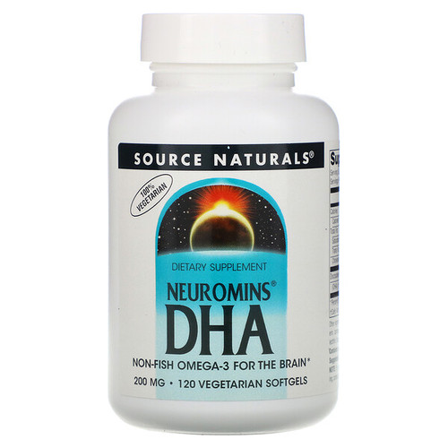<img alt="Source Naturals, Neuromins DHA, 200 mg, 120 Veggie Softgels" title="Source Naturals, Neuromins DHA, 200 mg, 120 Veggie Softgels,021078006558"