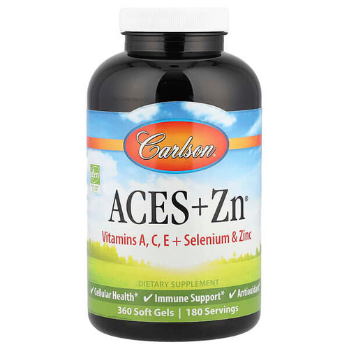 <img alt="Carlson, Aces + Zn, 360 Soft Gels" title="Carlson, Aces + Zn, 360 Soft Gels,088395044243"