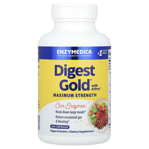 <img alt="Enzymedica, Digest Gold with ATPro, Maximum Strength, 240 Capsules" title="Enzymedica, Digest Gold with ATPro, Maximum Strength, 240 Capsules,670480272107"
