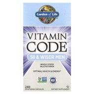 <img alt="Garden of Life, Vitamin Code, 50 & Wiser Men, Whole Food Multivitamin, 240 Vegetarian Capsules" title="Garden of Life, Vitamin Code, 50 & Wiser Men, Whole Food Multivitamin, 240 Vegetarian Capsules,658010114202"