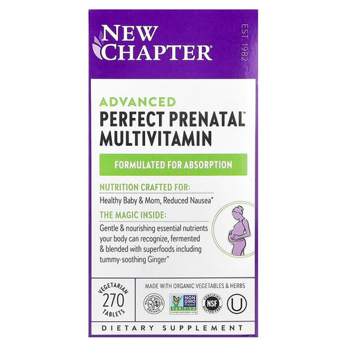 <img alt="New Chapter, Advanced Perfect Prenatal Multivitamin, 270 Vegetarian Tablets" title="New Chapter, Advanced Perfect Prenatal Multivitamin, 270 Vegetarian Tablets,727783003188"