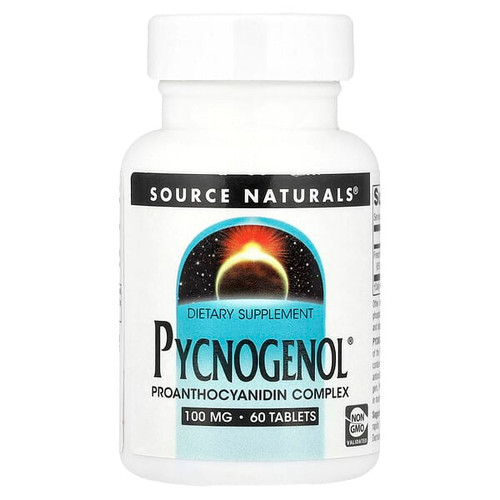 <img alt="Source Naturals, Pycnogenol, 100 mg, 60 Tablets" title="Source Naturals, Pycnogenol, 100 mg, 60 Tablets,021078003335"