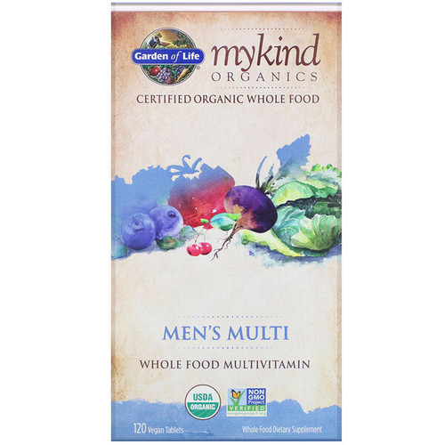 <img alt="Garden of Life, MyKind Organics, Mens Multi, Whole Food Multivitamin, 120 Vegan Tablets" title="Garden of Life, MyKind Organics, Mens Multi, Whole Food Multivitamin, 120 Vegan Tablets,658010117654"